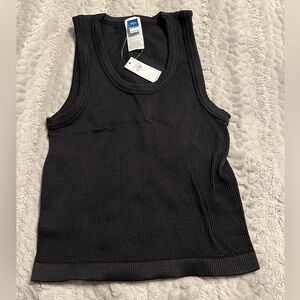 Old Navy Black Ribbed Tank Top